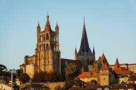 La cathédrale de Lausanne depuis l'extérieur