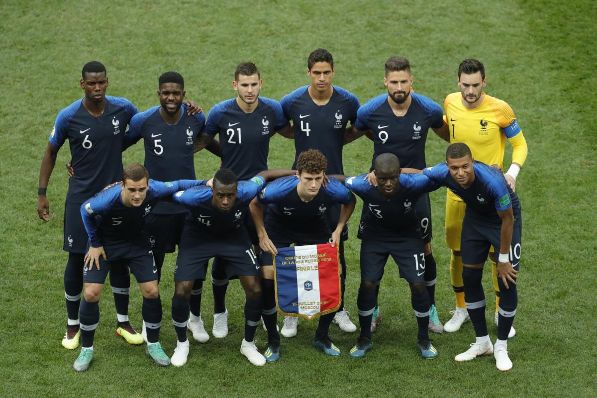 Photo de l'équipe de france de 2018